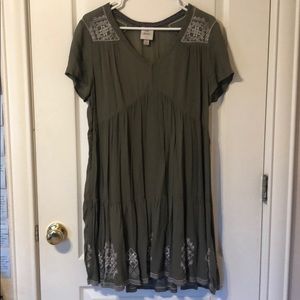 Olive Green Knox Rose Dress